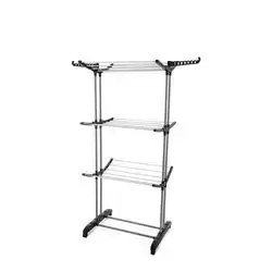 Clothes Drying Rack 3 Tier Metal+Aluminium