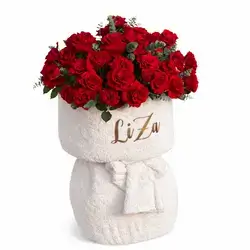Special red flower bouquet 50 