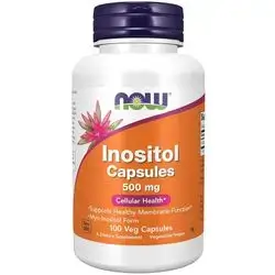 Now inositol 500mg 100veg capsule