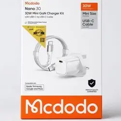 Mcdodo Nano 30W Mini GaN Charger Kit (Adapter & Cable) Mcdodo Nano 30W Mini GaN Charger Kit (Adapter & Cable) USB-C