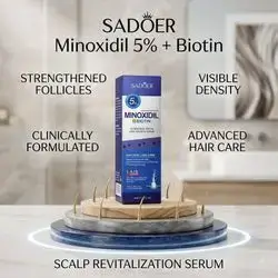 Sadoer Minoxidil + Biotin Hair Growth Serum