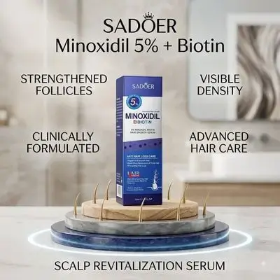 Sadoer Minoxidil + Biotin Hair Growth Serum