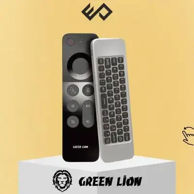 Green Lion 4 in 1 Wireless Remote With Keyboard - Black