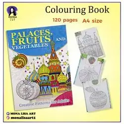 Colouring Book "Palaces, Fruits, and Vegetables" A4