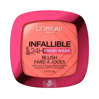 INFALLIBLE Up To 24H Fresh Wear Blush Powder 05 FEARLESS CORAL 9g _ L'OREAL PARIS
