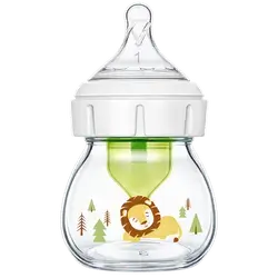 Anti-Colic Baby Bottle Glass Natural Flow 0m+ Wide-Neck 60ml _ Dr Brown's