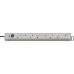 Extension Lead 8 Way 3M Grey