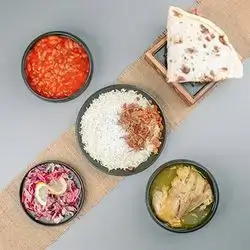Basmati Rice And Boiled Chicken And Bean