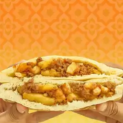 Potato And Minced Meat Sandwich