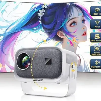Jimveo Projector Mini Portable Projector