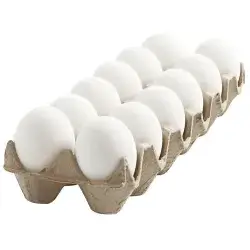Half a layer of eggs