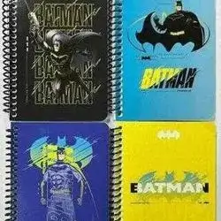 Keskin Sharp Color Batman A4 80 Pages Spiral Cardboard Cover Notebook