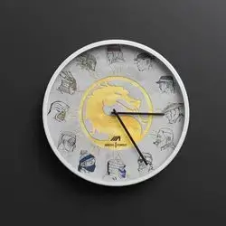 Gaming Wall Clock Mortal Kombat