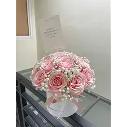 Box of Pink Roses