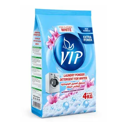 VIP Powder Detergent Automatic Washing Machines For clothes white 4KG