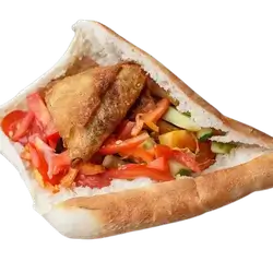 Beef Sambousek Sandwich