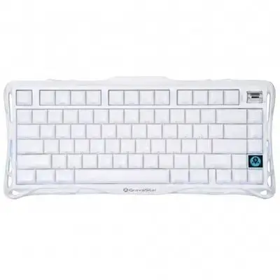 GravaStar Mercury K1 Wireless RGB Gaming Keyboard — White Special Edition