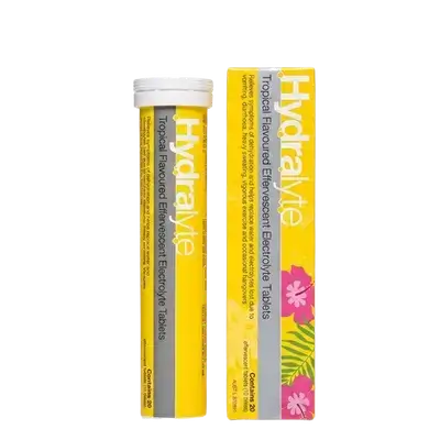 Tropical Flavoured Effervescent Electrolyte Tablets 20Tab _ Hydralyte