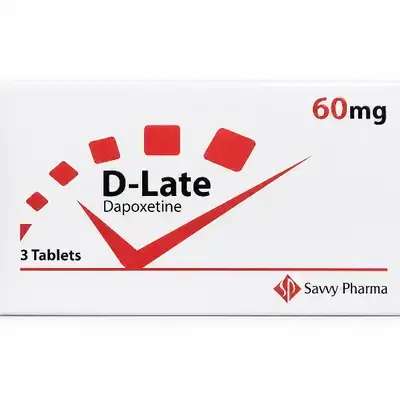 D‑Late Dapoxetine 60 mg – 3 Tablets