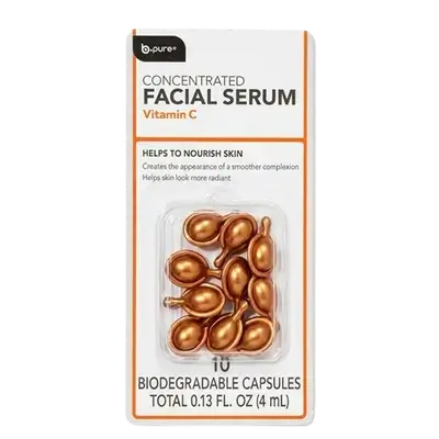 Concentrated Facial Serum Vitamin C 10 Biodegradable Capsules 4ml _ B.Pure