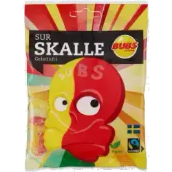 BUBS Sour Skull 90g – Intensely Sour & Chewy