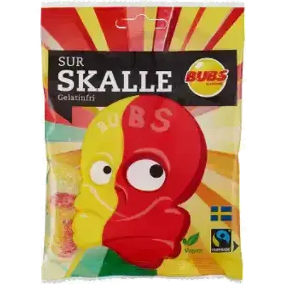 BUBS Sour Skull 90g – Intensely Sour & Chewy