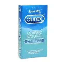 Durex Classic natural Love Sex 6 condoms