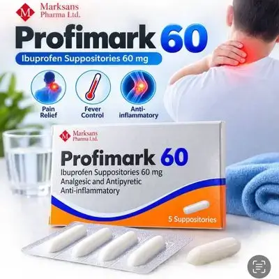 Profimark 60 mg Ibuprofen Suppositories