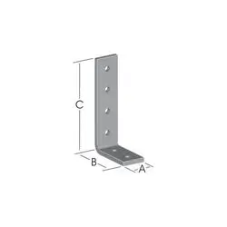 Heavy Load Angle Asymetric 90° 25X50X300