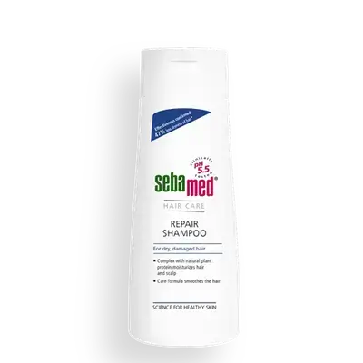 Hair Care Repair Shampoo for Dry Damaged Hair 200ml _ Sebamed