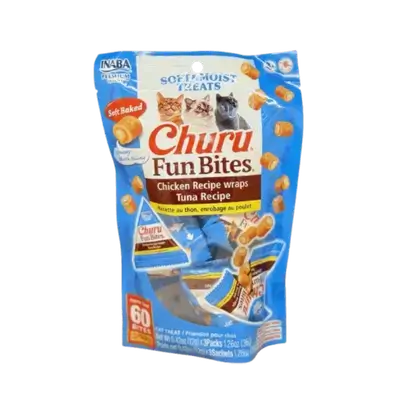 Inaba Churu Fun Bites - Chicken & Tuna Recipe 3packs