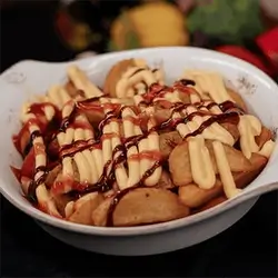 Potato Wedges with Cheese
