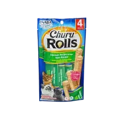 Inaba Churu Rolls - Chicken Wraps Tuna 4 Tubes