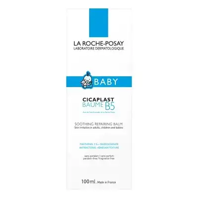 La Roche Posay Baby Cicaplast Baume B5 Soothing Repairing Balm 100ml//بلسم لا روش بوزيه بيبي سيكابلاست بوم بي 5 المهدئ والمصلح 100 مل