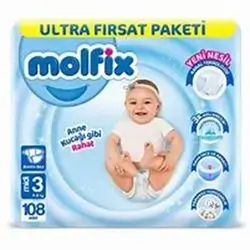Molfix Midi Pants No.3, 108 Pieces