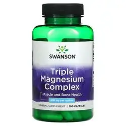 Triple Magnesium Complex 400mg 100caps SWANSON
