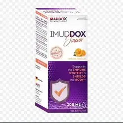 imuddox junior syrup orange flavour supports the immune system & shields the body 200ml _maddox