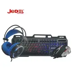 Jedel Guardian Elite , 3 in 1 RGB Gaming KIT( Keyboard, Mouse and Headset)