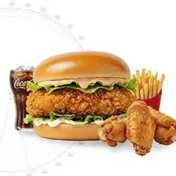 London Eye Special (Burger Meal+ 3 Wings)