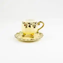 Set Of 6 Beige Cups