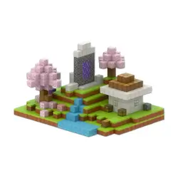 Minecraft Magnetic Building Sakura House 110pcs