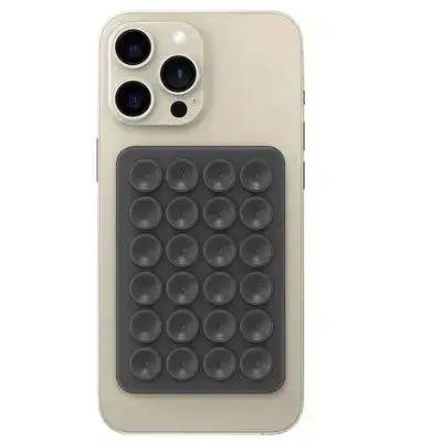 Silicone Double Sided Suction Phone Holder grey