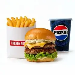 Double Pleasure Burger Combo