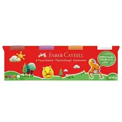 FABER-CASTELL PLAY DOUGH 4P