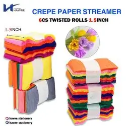 Crepe Paper Steamer 6pcs-1.5inch