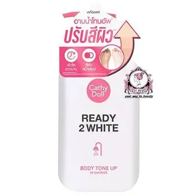 كريم الاستحمام ريدي 2 وايت لتفتيح الجسم 400 مل - كاثي دول ميك أبCathy Doll Ready 2 White Body Tone Up