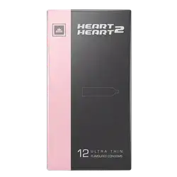 Ultra Thin Flavoured Condoms 12Pcs _ HERAT 2 HEART