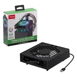 Ipega PWM RGB Cooling Fan with Headset Hanger Mount for Xbox Series X-Black