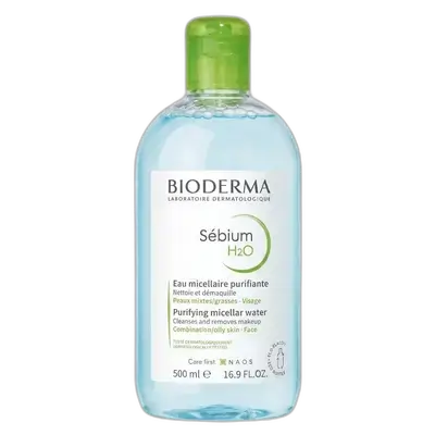 Sebium H2O Purifying Cleansing Micellar Water for Combination & Oily Skin 500ml _ BIODERMA