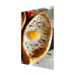 Pida With Meat And Cheese And Egg